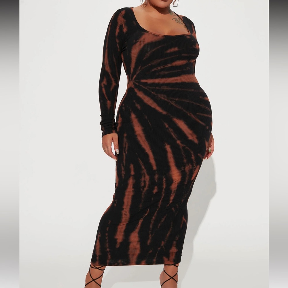 Tiedye midi maxi dress L